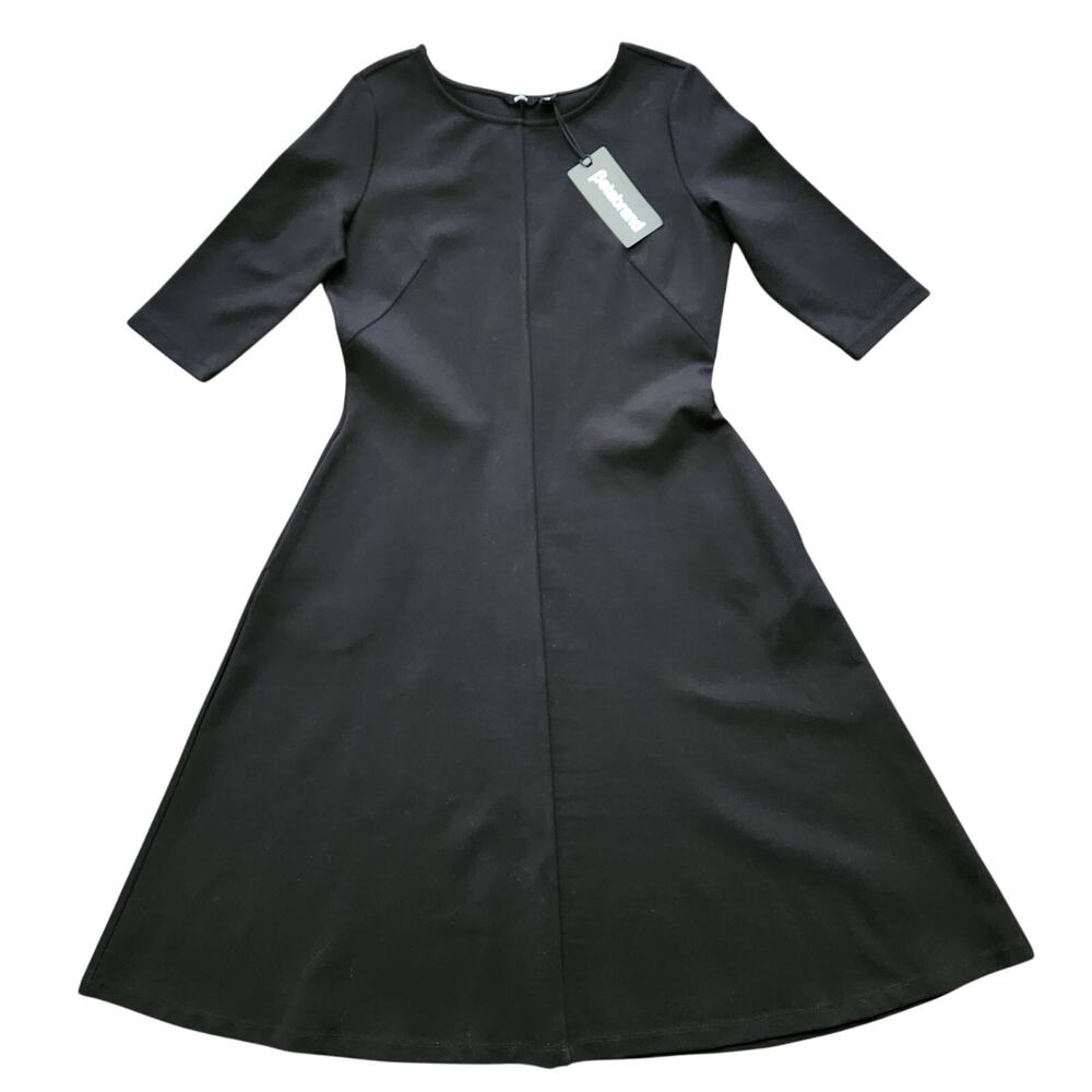 NWT Betabrand 9 to 5 Ponte Black Dress Size Medium